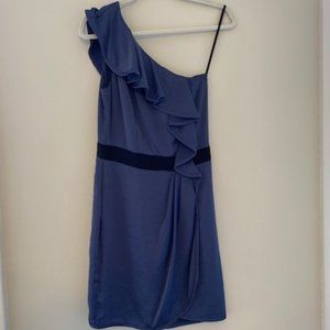 BCBG One-Shoulder Blue Dress